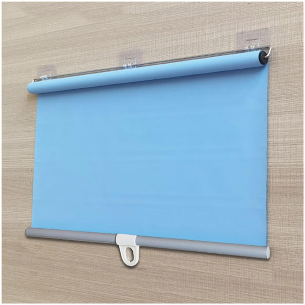 Blackout Roller Shade, Blue, 55 x 150 cm