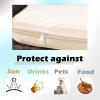 OREZAUQS Patio Cushion Cover, Waterproof Replacement for Outdoor Furniture, 60 x 60 x 10 cm, Pink, 1 Pc. view 4