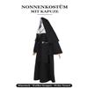 Fiamll Black Nun Costume for Women, Halloween Cosplay Outfit view 2