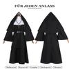 Fiamll Black Nun Costume for Women, Halloween Cosplay Outfit view 3