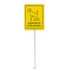 Geroclonup Sign with Metal Stake, "Please Pick Up After Your Dog," 11.7 x 45.6 cm, Aluminum view 1