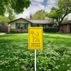 Geroclonup Sign with Metal Stake, "Please Pick Up After Your Dog," 11.7 x 45.6 cm, Aluminum view 4