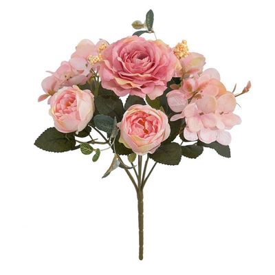 SLEDEZ Artificial Silk Flower Bouquet, Color 3, 29 cm