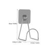 Motorcycle Helmet Holder Wall Mount, Silver, for Home view 2