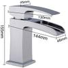 Chrome-Plated Deck-Mount Hot and Cold Water Faucet for Bathroom and Toilet view 2