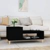 Lalfkkii Black Rectangular Coffee Table, 100 x 50 x 45 cm view 1