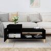 Lalfkkii Black Rectangular Coffee Table, 100 x 50 x 45 cm view 2