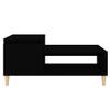Lalfkkii Black Rectangular Coffee Table, 100 x 50 x 45 cm view 4