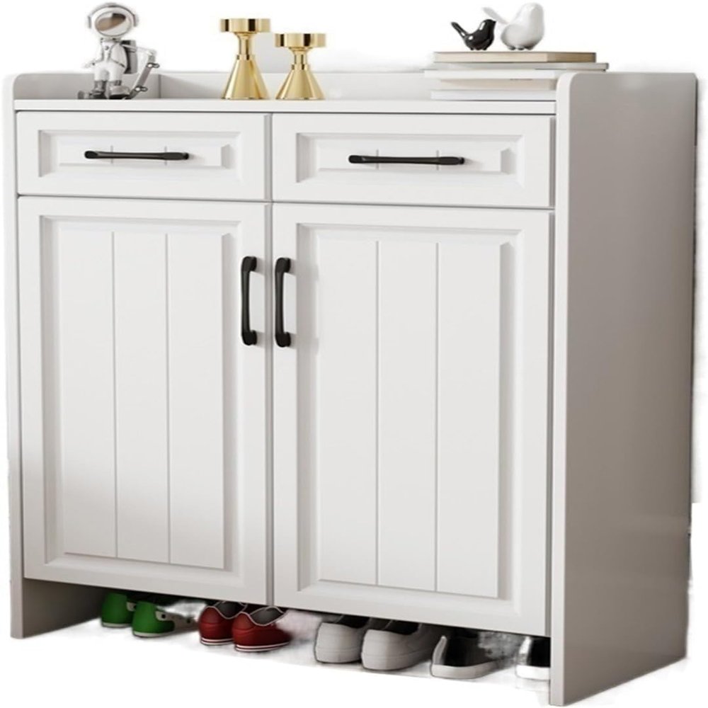Large-Capacity Shoe Cabinet with Hat Stand, 60 x 35 x 85 cm, 2 Doors