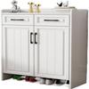 Large-Capacity Shoe Cabinet with Hat Stand, 60 x 35 x 85 cm, 2 Doors view 1