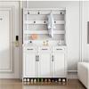 Large-Capacity Shoe Cabinet with Hat Stand, 60 x 35 x 85 cm, 2 Doors view 3