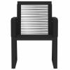 Tidyard 3-Piece Garden Dining Set for 2, Black view 4