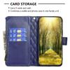 xinyunew Vivo Y15S Flip Case, Premium PU Leather, 9 Card Slots, Stand Function, Blue view 3