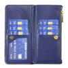 xinyunew Vivo Y15S Flip Case, Premium PU Leather, 9 Card Slots, Stand Function, Blue view 4