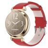 JYMYI 14 mm Genuine Leather Watch Band for Garmin Lily 2, Red view 2