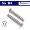 DIN 965 / ISO 14581 Countersunk Screw - Torx TX - A2 Stainless Steel (M8 x 10, 10 pcs.) view 2