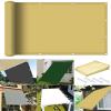 Sun Shade Sail 0.6 x 1 m, 98% UV Protection, Square, with Eyelets and Cord, No Drilling, Cream view 1