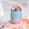 Livole Best Friend Gift Tumbler, 12 oz/350 ml, Pink & Blue view 2