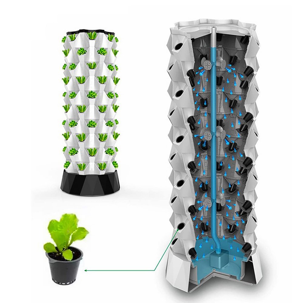 DDNGEJ Hydroponic Tower Growing System for Indoor Herbs