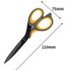 Multipurpose Fabric and Sewing Scissors, 21 cm, Black view 3