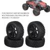 ZAWELIYO 4-Piece 1/10 RC Truck Rubber Tires for ZD Racing Crawler Car (2) view 2