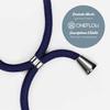 ONEFLOW Phone Lanyard Case for Samsung Galaxy S24+ – Detachable Strap, Twist Case, Blue/Silver view 3