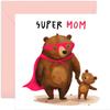 Old English Co. “Super Mom” Birthday Card for Mom – Cute Mother’s Day Card from Children view 1
