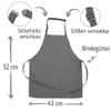 Elefantasie Personalized Pink Apron with Glitter-Embroidered Name view 2