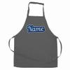 Elefantasie Personalized Gray Apron with Glitter-Embroidered Name, Ages 3–6 view 2