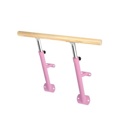 Wall-Mounted Ballet Barre for Children and Adults, Height-Adjustable, White, 1 m