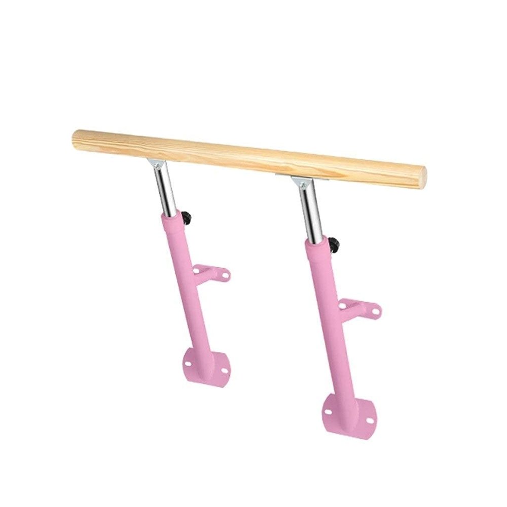 Wall-Mounted Ballet Barre for Children and Adults, Height-Adjustable, White, 1 m