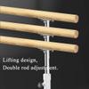 Wall-Mounted Ballet Barre for Children and Adults, Height-Adjustable, White, 1 m view 2