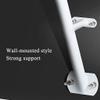 Wall-Mounted Ballet Barre for Children and Adults, Height-Adjustable, White, 1 m view 4