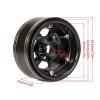 ZIBOXI 239 g/pc 1.9 Beadlock Wheels with Scale Hardware for 1/10 RC Crawler LCG Chassis SCX10 Pro, VS4, VRD Kit, TRX4, D90 view 2