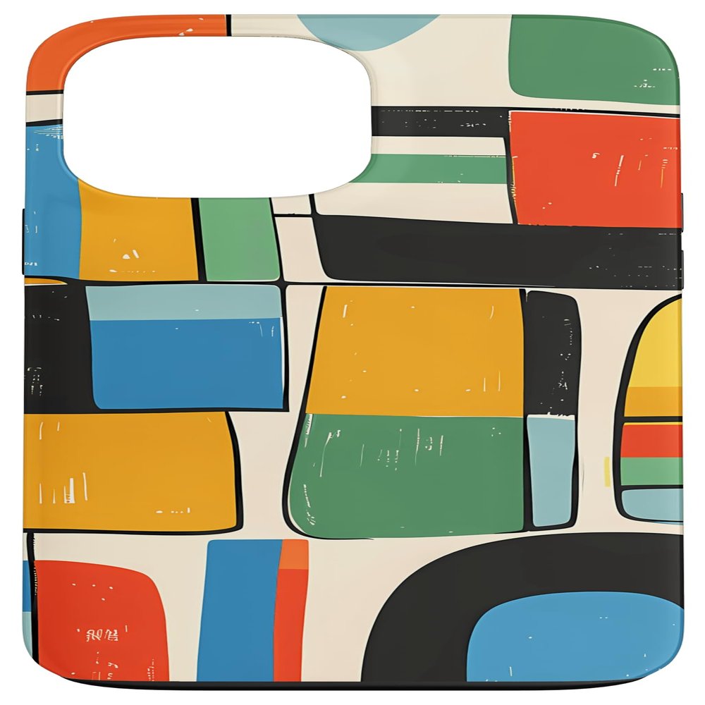 Mid-Century Modern Colorful Shapes Case for iPhone 13 Pro Max