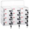 Qiang Acrylic Phone Storage Cabinet, 12/15/20 Compartments with Locks and Keys view 1