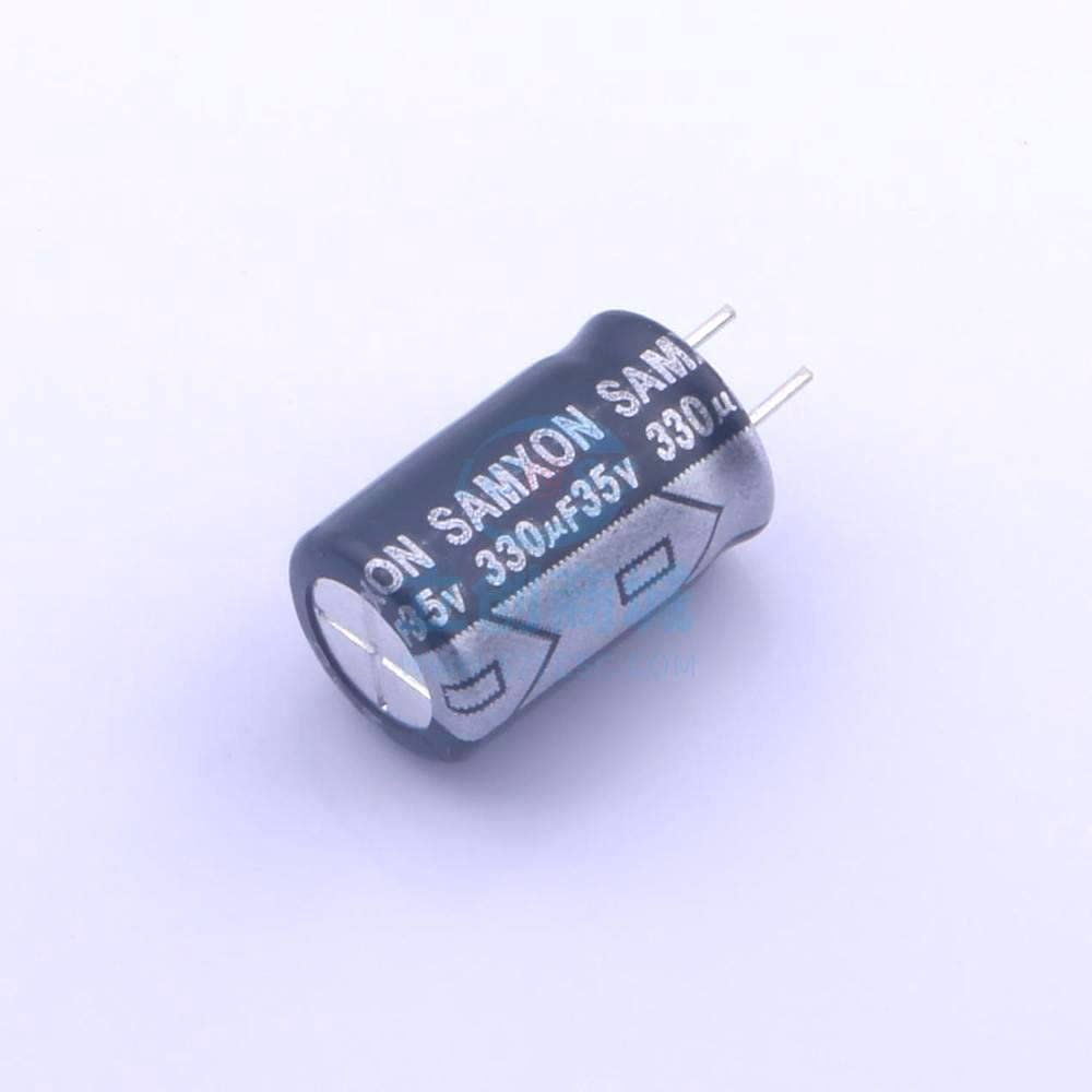 REIUAFWYGV 10-Piece Aluminum Electrolytic Capacitor Set, 330µF ±20%, 35V, 8×12mm