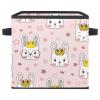 VAPOKF Foldable Fabric Storage Cube with Handles, Rabbit Princess view 1
