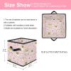 VAPOKF Foldable Fabric Storage Cube with Handles, Rabbit Princess view 2