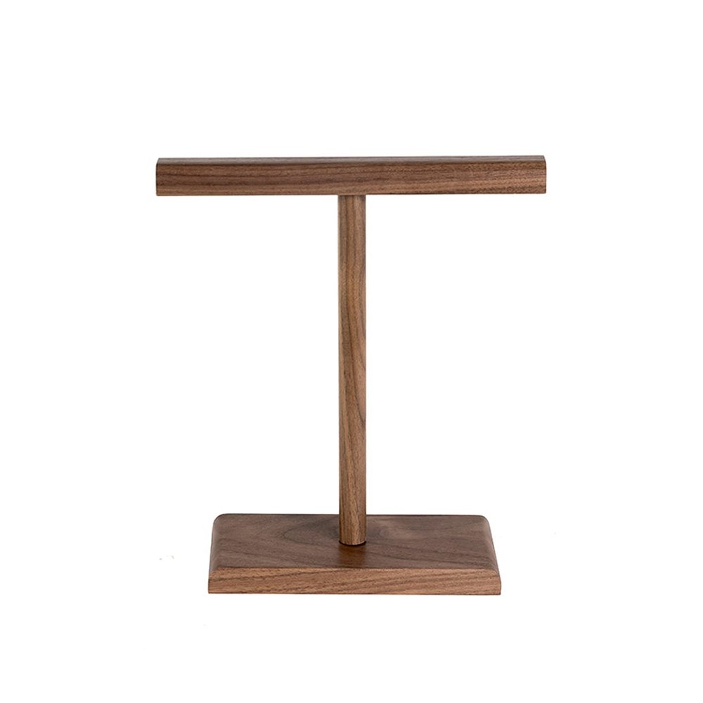 FUHAI-666 Dual Headphone Stand for Desk, Solid Wood Gaming Headset Holder, Color B