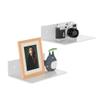 Sezanrpt 9-Inch White Acrylic Floating Shelves, 2-Pack view 1