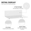 Sezanrpt 9-Inch White Acrylic Floating Shelves, 2-Pack view 4