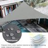 ENEN Triangular Waterproof Sun Shade Sail, UV Protection, Windbreak, Rose Red, 4.5 x 4.5 x 4.5 m view 2