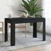Willood Minimalist Dining Table Black 120 x 60 x 76 cm view 1