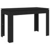 Willood Minimalist Dining Table Black 120 x 60 x 76 cm view 2