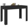 Willood Minimalist Dining Table Black 120 x 60 x 76 cm view 3