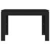 Willood Minimalist Dining Table Black 120 x 60 x 76 cm view 4