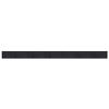 vidaXL Rectangular Bamboo Rug, Black, 70 x 1000 cm view 1