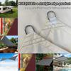 Rectangular Sun Shade Sail 4.5 x 6 m, 95% UV Protection, Windproof, Tear-Resistant, Weatherproof, Red view 2