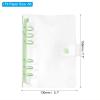 PATIKIL A6 Clear Binder Cover, Soft PVC Loose-Leaf Binder with Snap Closure and 6 Green Rings view 2